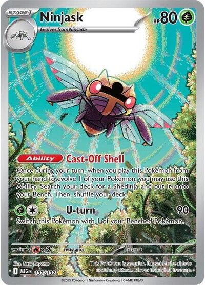 Ninjask - 137/132 (Illustration Rare) [MEG-137-IR]