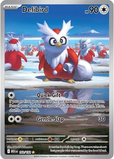 Delibird - 152/132 (Illustration Rare) [MEG-152-IR]