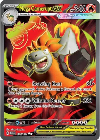 Mega Camerupt ex - 156/132 (Ultra Rare) [MEG-156-UR]
