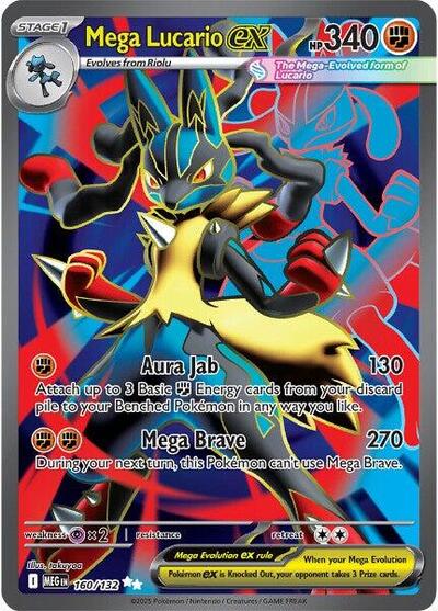 Mega Lucario ex - 160/132 (Ultra Rare) [MEG-160-UR]