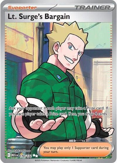 Lt. Surge's Bargain - 170/132 (Ultra Rare) [MEG-170-UR]