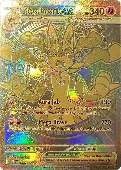 Mega Lucario ex - 188/132 (Mega Hyper Rare) [MEG-188-MHR]