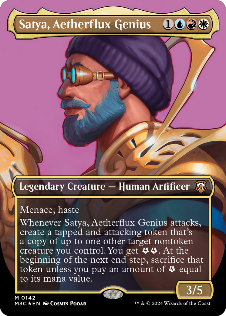 Satya, Aetherflux Genius - Borderless - Showcase [M3C-142]