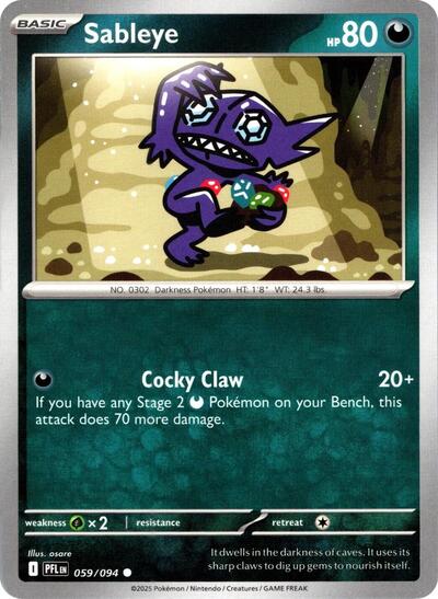 Sableye - 059/094 (Common) [PFL-059-C]