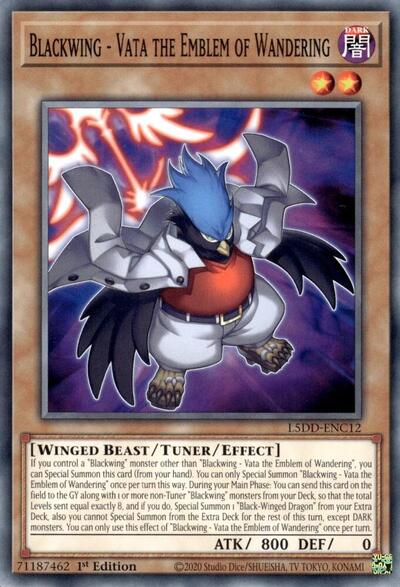 Blackwing - Vata the Emblem of Wandering (Common) [L5DD-ENC12-C]