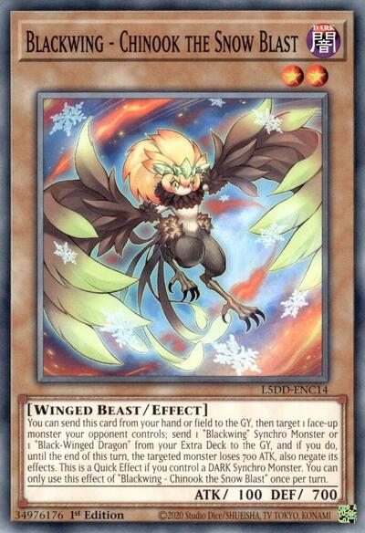Blackwing - Chinook the Snow Blast (Common) [L5DD-ENC14-C]