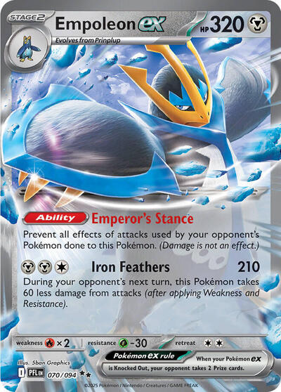 Empoleon ex - 070/094 (Double Rare) [PFL-070-DR]