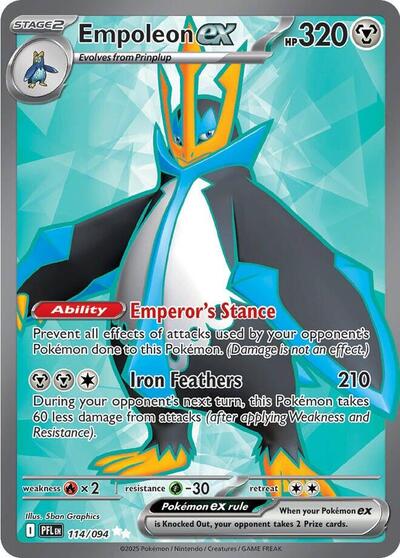 Empoleon ex - 114/094 (Ultra Rare) [PFL-114-UR]