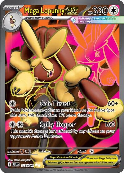 Mega Lopunny ex - 115/094 (Ultra Rare) [PFL-115-UR]