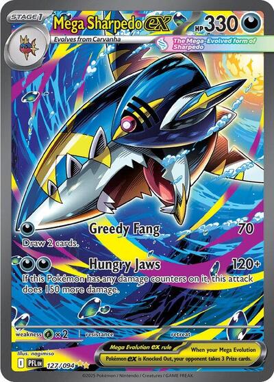 Mega Sharpedo ex - 127/094 (Special Illustration Rare) [PFL-127-SIR]