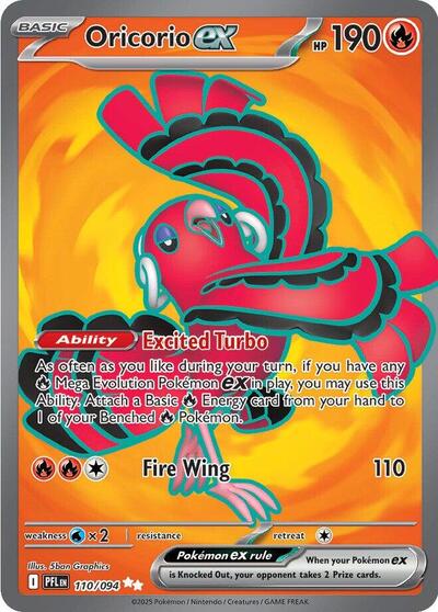 Oricorio ex - 110/094 (Ultra Rare) [PFL-110-UR]