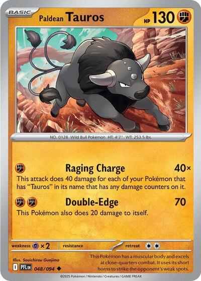 Paldean Tauros - 048/094 (Uncommon) [PFL-048-U]