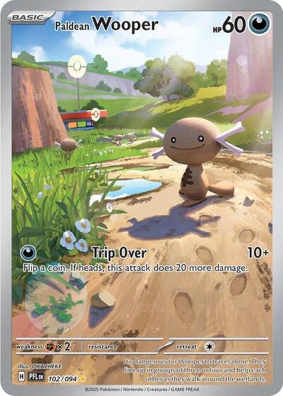 Paldean Wooper - 102/094 (Illustration Rare) [PFL-102-IR]
