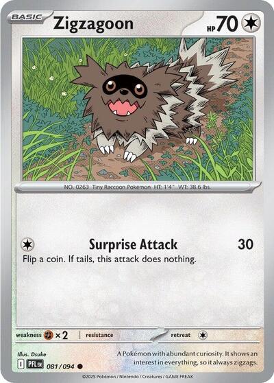 Zigzagoon - 081/094 (Common) [PFL-081-C]