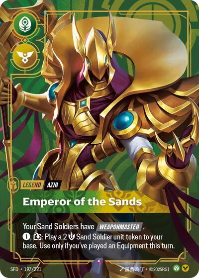 Azir - Emperor of the Sands (Rare) [SFD-197-R]