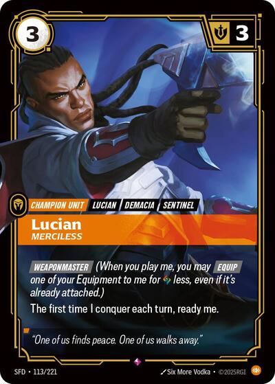 Lucian - Merciless (Rare) [SFD-113-R]