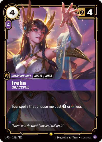 Irelia - Graceful (Showcase) (Alternate Art) [SFD-141a-S-ALT]