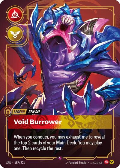 Rek'sai - Void Burrower (Rare) [SFD-187-R]