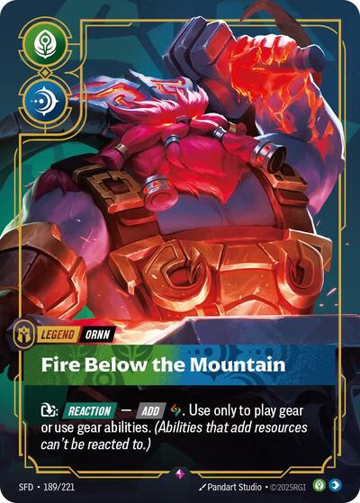 Ornn - Fire Below the Mountain (Rare) [SFD-189-R]
