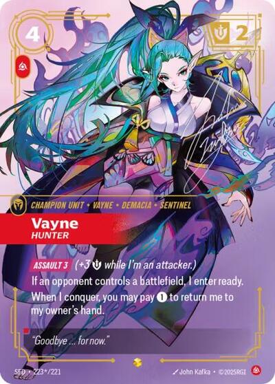 Vayne - Hunter (Showcase) (Signature) [SFD-223*-S-SIG]