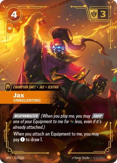 Jax - Unrelenting (Epic) [SFD-119-E]