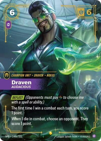 Draven - Audacious (Showcase) (Alternate Art) [SFD-148a-S-ALT]