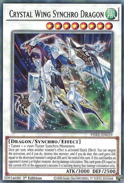 Crystal Wing Synchro Dragon (Rare) [PHRE-EN059-R]