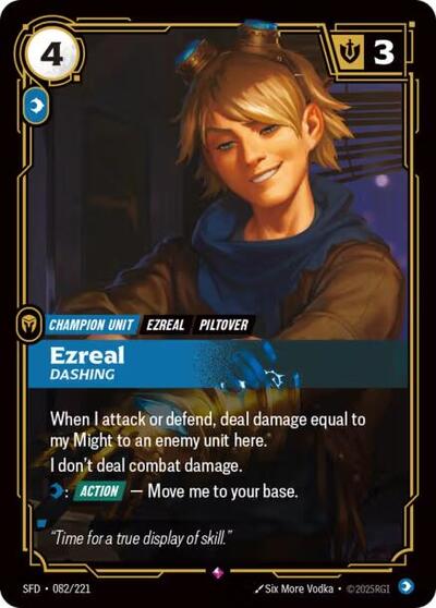 Ezreal - Dashing (Rare) [SFD-082-R]