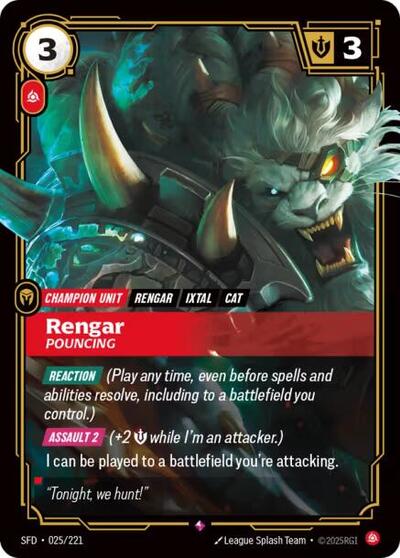 Rengar - Pouncing (Rare) [SFD-025-R]