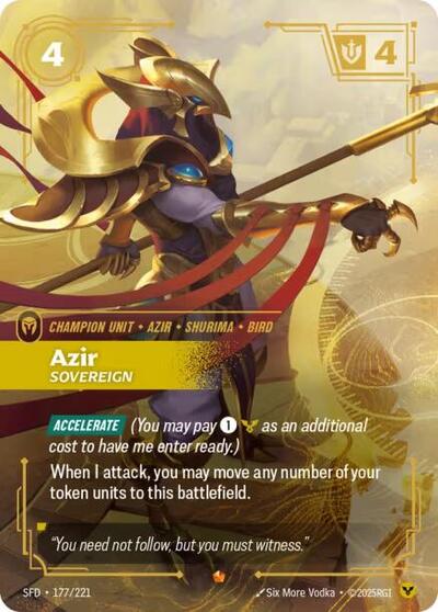 Azir - Sovereign (Epic) [SFD-177-E]