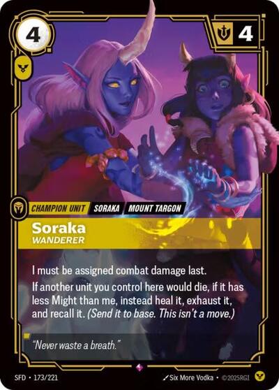 Soraka - Wanderer (Rare) [SFD-173-R]