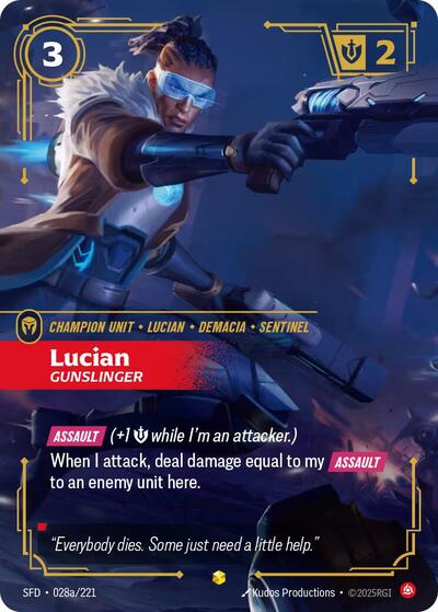 Lucian - Gunslinger (Showcase) (Alternate Art) [SFD-028a-S-ALT]