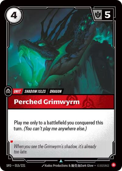 Perched Grimwyrm (Uncommon) [SFD-015-U]