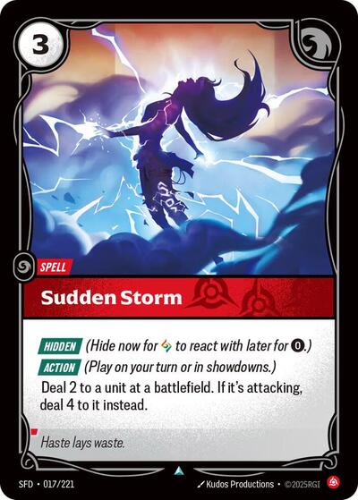 Sudden Storm (Uncommon) [SFD-017-U]