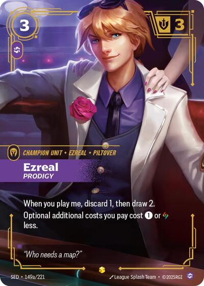 Ezreal - Prodigy (Showcase) (Alternate Art) [SFD-149a-S-ALT]