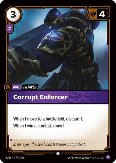 Corrupt Enforcer (Common) [SFD-123-C]
