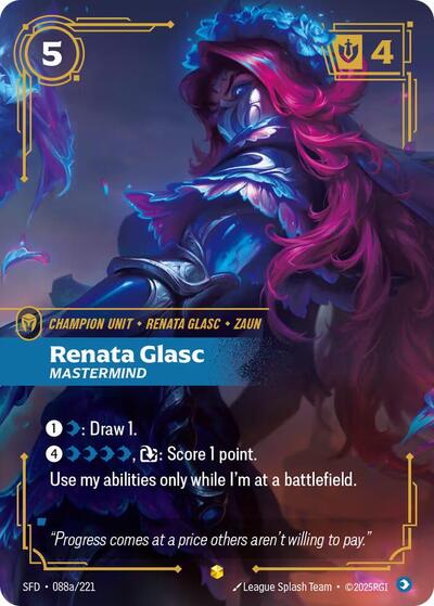 Renata Glasc - Mastermind (Showcase) (Alternate Art) [SFD-088a-S-ALT]