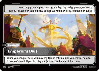 Emperor's Dais (Uncommon) [SFD-207-U]