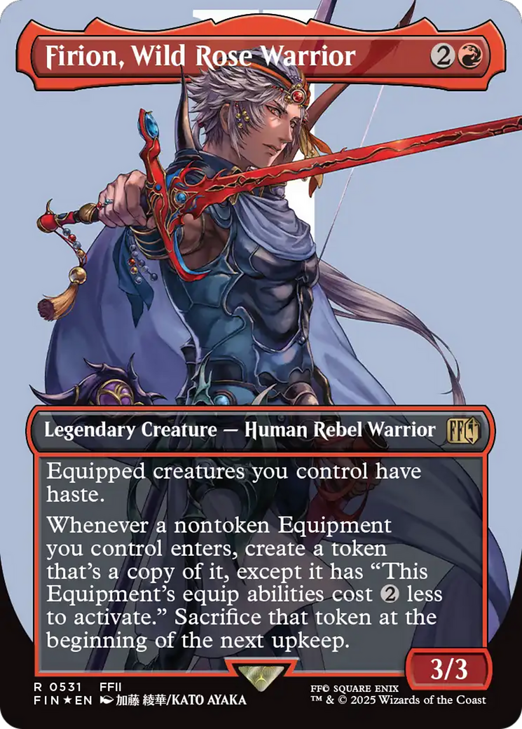 Firion, Wild Rose Warrior - Borderless - Surge Foil - Full Art [FIN-531]