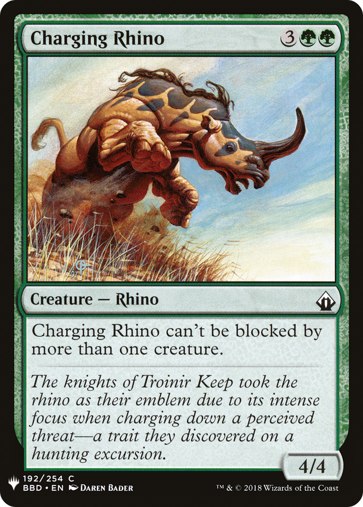 Charging Rhino [PLST-BBD-192]