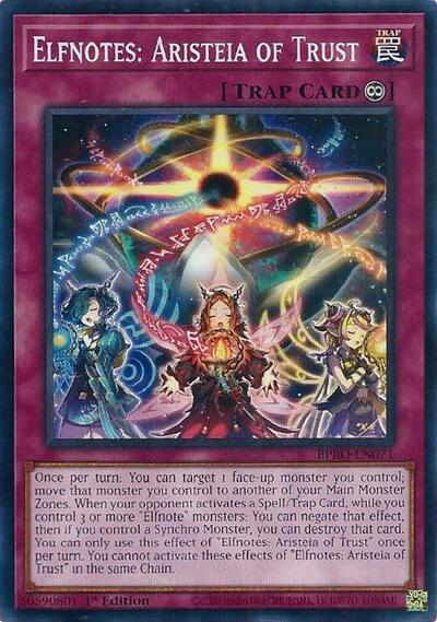 Elfnotes: Aristeia of Trust (Common) [BPRO-EN071-C]