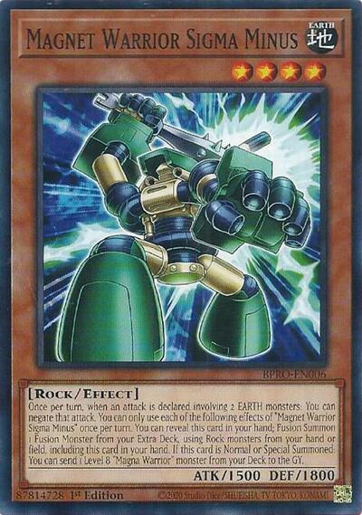 Magnet Warrior Sigma Minus (Common) [BPRO-EN006-C]