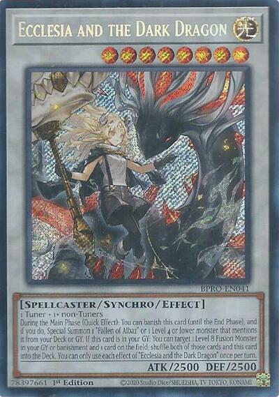 Ecclesia and the Dark Dragon (Secret Rare) [BPRO-EN041-SeR]