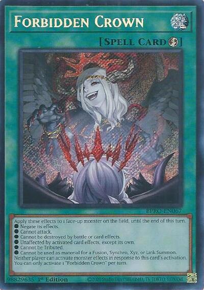 Forbidden Crown (Secret Rare) [BPRO-EN067-SeR]
