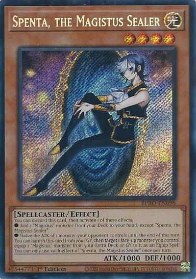 Spenta, the Magistus Sealer (Secret Rare) [BPRO-EN098-SeR]