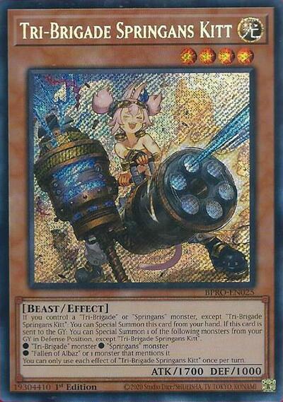 Tri-Brigade Springans Kitt (Secret Rare) [BPRO-EN025-SeR]