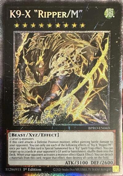 K9-X "Ripper/M" (Starlight Rare) [BPRO-EN043-StR]
