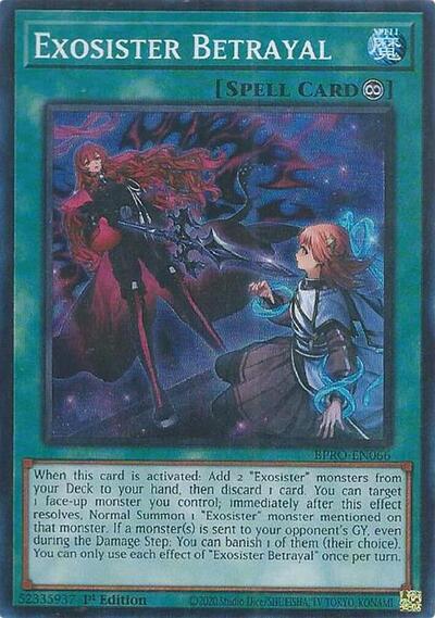 Exosister Betrayal (Super Rare) [BPRO-EN066-SuR]
