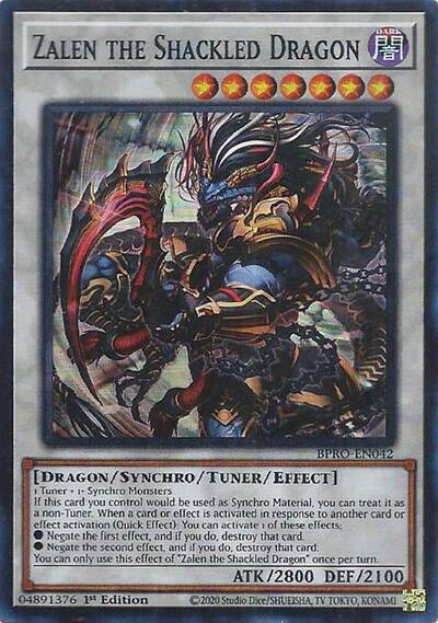Zalen the Shackled Dragon (Super Rare) [BPRO-EN042-SuR]