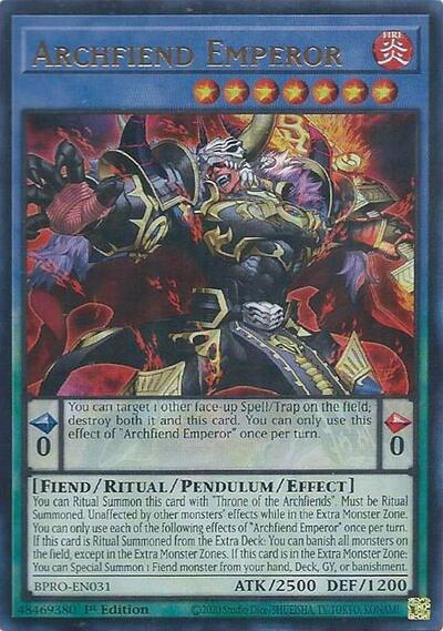 Archfiend Emperor (Ultra Rare) [BPRO-EN031-UR]